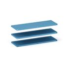 Caixa Com 3 Prateleiras em Aço Sem Reforço Pandin 92 x 30 cm Azul Dali