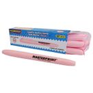 Caixa com 6 Canetas Marca Texto Rosa Tom Pastel Ponta Chanfrada MP 612 Masterprint
