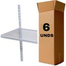 Caixa Com 6 Prateleiras 90X40CM Branco Caixa Com 6 Prateleiras 90X40CM Branco