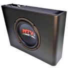 Caixa com amplificador e subwoofer 8" 200w slim som automotiva amplificada sub 8 polegadas 200w