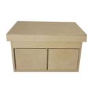 Caixa com Divisoria Tampa Parafusada e Duas Gavetas 26x18x15 Mdf Madeira Caixa com Divisoria Tampa Parafusada e Duas Gavetas 26x18x15 Mdf Madeira