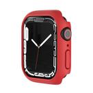 Caixa com protetor de tela para Apple Watch 7 45 mm vermelho Caixa com protetor de tela para Apple Watch 7 45 mm vermelho