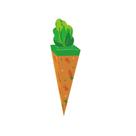 Caixa Cone Cenoura De Páscoa - Jump - M 6,5x6,5x26,5cm - 10 unidades - Cromus - Rizzo