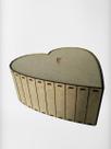 Caixa Coração Alta G MDF 30 x 30 x 12cm