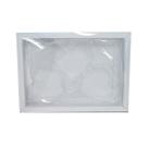 Caixa coração Lapidado de 70 à 100gr 3 cav Branca com 5 un. Crystal Confeitaria