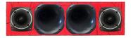 Caixa corneteira 2x2 driver tweeter 150w compet