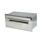 Caixa Correio Cartas Inox Revista Para Grade 20x40x15cm