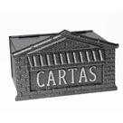 Caixa Correio Metalúrgica Colonial Alumínio Prata 15X20Cm
