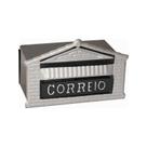 Caixa correio muro aco pop.prata