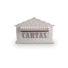 Caixa Correio Pvc Colonial Branca Grade Ou Embutir N04