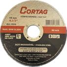 Caixa de 25unidades de Disco de Corte Aço Inoxidável 115mmx1,0mmx22,2mm - Cortag