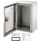 Caixa de aço VEVOR NEMA 4X 30x20x15cm com placa de montagem