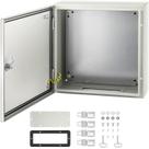 Caixa de aço VEVOR NEMA 4X 40x40x15cm com placa de montagem Caixa de aço VEVOR NEMA 4X 40x40x15cm com placa de montagem