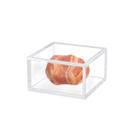 Caixa de acrílico AITEE Clear Cube Display com tampa 10,4x10,4x5,3cm