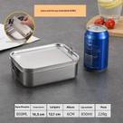 Caixa De Almoço De Aço Inoxidável Com Fecho, Recipientes Metálicos Para Armazenamento De Alimentos