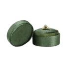 Caixa De Anel Hexagonal De Corduroy Pequena 5x5x4cm Em Quatro Cores, Caixa De Joias De Flanela Para