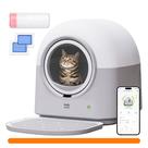 Caixa de areia autolimpante para gatos HHOLOVE TY-pro 60L para vários gatos Caixa de areia autolimpante para gatos HHOLOVE TY-pro 60L para vários gatos