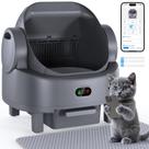 Caixa de areia para gatos automática LUODIER com limpeza automática elétrica