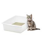 Caixa de areia para gatos IRIS USA Large Open Top Pearl 23,5 L x 16,13 L x 5,56 H