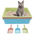 Caixa de areia para gatos Kathson 3 peças antiaderentes 38x28x10 cm