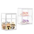 Caixa de armazenamento Attelite Clear Acrylic Shoe, 2 camadas, pacote com 2