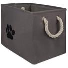 Caixa de armazenamento Bone Dry Pet dobrável, retângulo pequeno, cinza Caixa de armazenamento Bone Dry Pet dobrável, retângulo pequeno, cinza