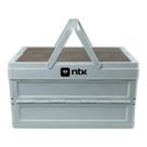 Caixa de Armazenamento Camp Boxx P Estrutura Compactável Espaçosa Branco NTK