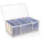 Caixa de armazenamento com Toploader para cartas colecionáveis com mais de 100 cartas
