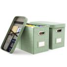 Caixa de armazenamento de arquivos Oterri Letter Size com bolso de malha x2
