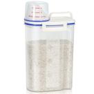 Caixa de armazenamento de arroz TBMax com copo de medição de 2 kg de capacidade