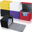 Caixa de armazenamento de baralho de cartas Yookeer Leather, pacote com 6, mais de 100 cartas