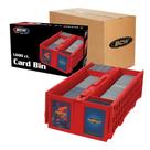 Caixa de armazenamento de cartões BCW Collectible contém 1600 cartas vermelhas, pacote com 6
