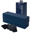 Caixa de armazenamento de cartões colecionáveis Vault X Exo-Tec com tampa magnética azul
