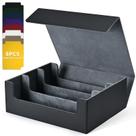 Caixa de armazenamento de cartões UAONO para cartas colecionáveis 1800+ PU Leather