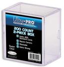 Caixa de armazenamento de cartões Ultra Pro 200 Count Clear