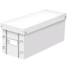 Caixa de armazenamento de CD Snap-N-Store Suporte de disco durável branco