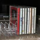Caixa de armazenamento de DVD/CD AuxPhome Clear Acrylic contém 14 CDs