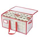Caixa de armazenamento de enfeites de Natal Sattiyrch Plastic 128 slots