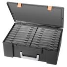 Caixa de armazenamento de fotos Gbivbe de 4 x 6 polegadas de plástico sem ácido preta x18 Caixa de armazenamento de fotos Gbivbe de 4 x 6 polegadas de plástico sem ácido preta x18