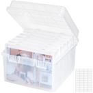 Caixa de armazenamento de fotos Lifewit 5x7 Estojo para fotos 7 peças transparente