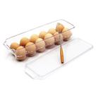 Caixa de armazenamento de ovos JAMOR 33x11x8 cm, sem BPA, 12 grades com tampa Caixa de armazenamento de ovos JAMOR 33x11x8 cm, sem BPA, 12 grades com tampa