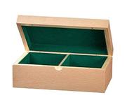Caixa de armazenamento de peças de xadrez de madeira MUBA tamanho padrão 22,5 x 14,2 x 8,3 cm Caixa de armazenamento de peças de xadrez de madeira MUBA tamanho padrão 22,5 x 14,2 x 8,3 cm