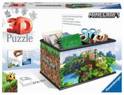 Caixa de armazenamento de quebra-cabeças Ravensburger Minecraft Kids 8+ Y