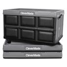 Caixa de Armazenamento Dobrável CleverMade Stone 46L (3 Unidades) - 30kg