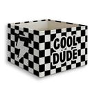 Caixa de armazenamento dobrável JUIOEIU Cool Dude Boy preto/branco