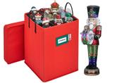 Caixa de armazenamento HOLDN' STORAGE Quebra-nozes e estatueta de Natal