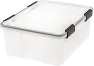 Caixa de armazenamento Iris Ohyama 30 litros WeatherPro Clear
