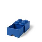 Caixa de armazenamento LEGO Brick Drawer 4 botões 1 gaveta azul brilhante