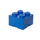 Caixa de armazenamento LEGO Storage Brick 4 Knobs Blue com capacidade de 5,6 L