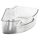 Caixa de armazenamento mDesign Lazy Susan Cabinet Kitchen Smoke Grey